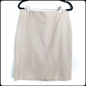 VAN HEUSEN Women's Tan Stretch Extendsible Paneled Pencil Skirt Size: 6